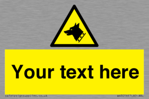 Custom Warning: Guard dog